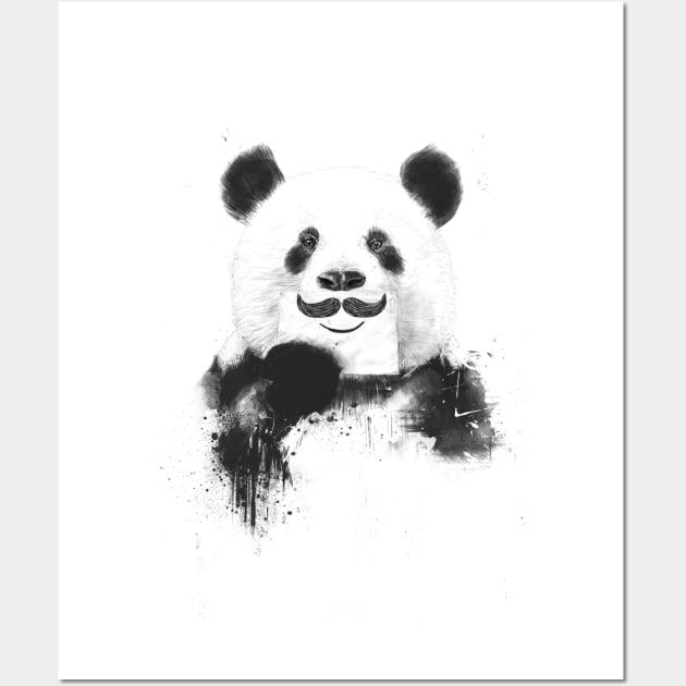 Funny panda Wall Art by soltib